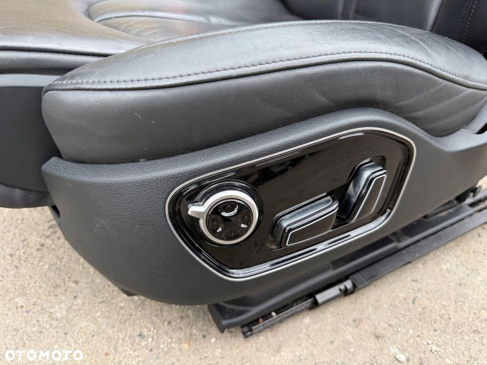 audi a8 d4 fotel pasażera lewy przód skóra czarny elektryczny - 5