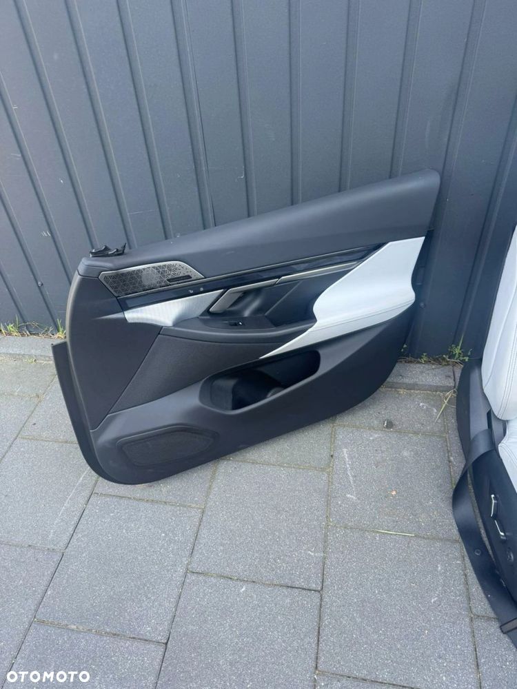 FOTELE TAPICERKA BMW M5 G90 SKÓRA MERYNOS SILVERSTONE CZARNY ELEKTRYCZNE - 13