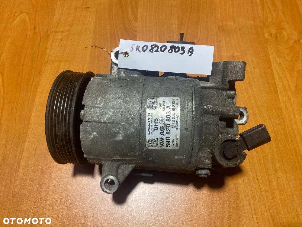 KOMPRESOR SPRĘŻARKA KLIMATYZACJI AUDI SKODA SEAT VOLKSWAGEN 5K0820803A - 1