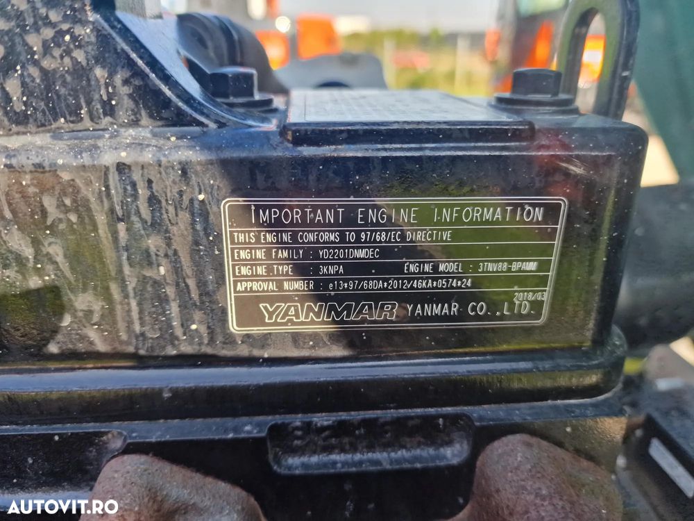 Ammann ARX 26, 934h, 2018, latime tambur 1,2m, 2,6t, sitem stropire, motor Yanmar 31CP, Lungime 2,3m, inaltime 2,1m, posiblitte leasing 3 ani, STARE FOARTE BUNA-PROMOTIE 19.900 Eur+Tva - 28