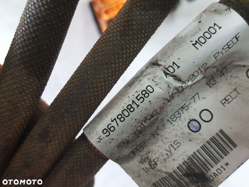 CITROEN DS5 11-15r 2.0 HDI HYBRYDA PRZEWODY KABLE WIĄZKA BATERII 9678081580 - 2