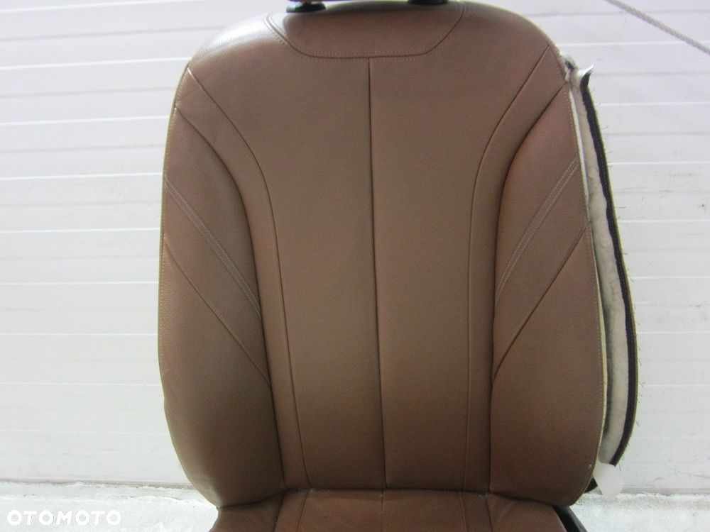 BMW 3 F30 F31 FOTEL KIEROWCY LEWY DAKOTA BRAUN SKÓRA BRĄZOWA 52107941262 - 3