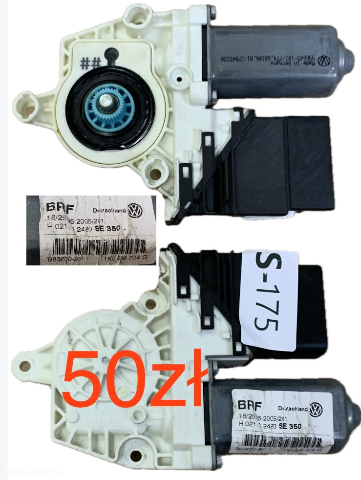 Silnik Silniczek Podnoszenia szyb szyby przód tył prawy lewy Audi Seat Skoda Volkswagen 5M0839402A 1K0959704C 6Y2959801 6Q2959802 1K0959792H 1P0837402A 1T0959702C 1K0959702P 1K0959792L 1K0959702K 1K0959792G 1P0837402B 1T0959701B 1K0959793G 1T0959701B 6Q2959802A 6Q2959801A 6L1959802 6L1959801 6Q0959811A 5P0837402A 1K0959792D 1T0959702A 1P0837402D 1K0959792L. 1T0959702F 1P0837402D 1K0959792L. 1T0959702F 1K0959704G 1K0959792M 1T0959702G 1P0837402E 1K0959703AF - 19