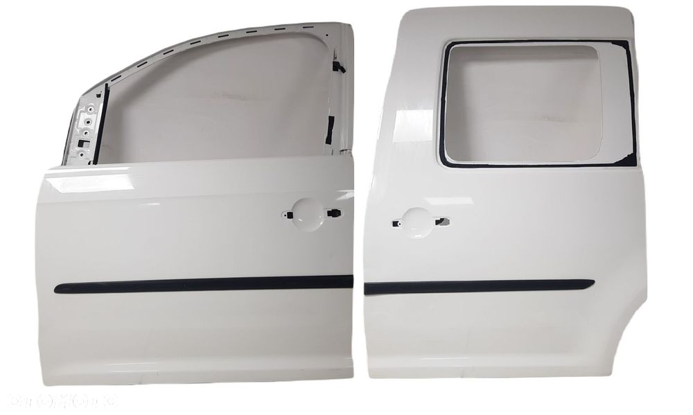DRZWI LEWE TYLNE TYŁ PRZESUWNE VW CADDY 4 IV 15-20 2K5843207 BIAŁE