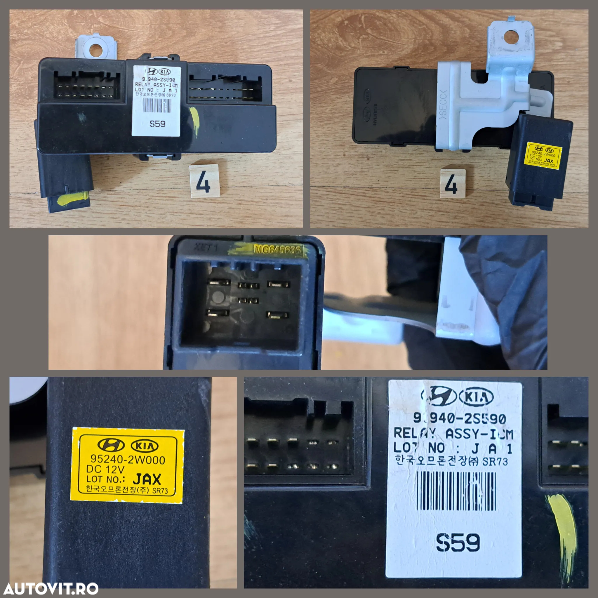 Calculator confort BCM antena RKE panou sigurante calculator cutie automata releu ICM releu semnal opriremodul transmisie panou butoane incalzire volan Hyundai ix35 - 5