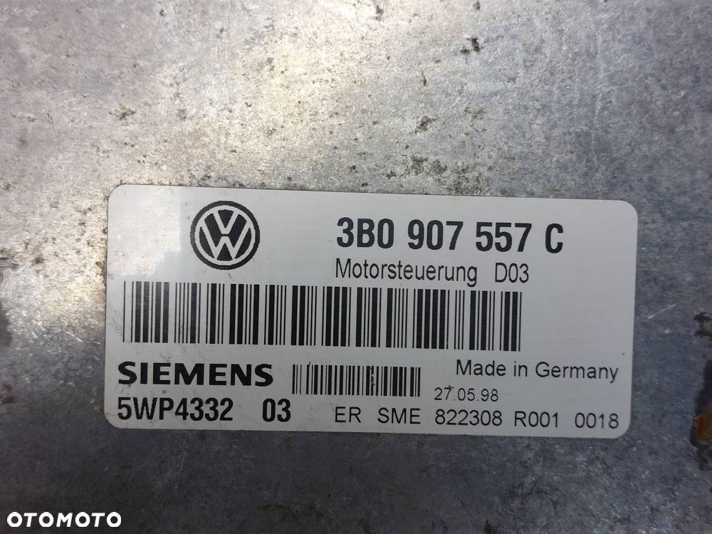 ZESTAW STARTOWY VOLKSWAGEN PASSAT B5 1.6 8V AHL 3B0907557C 4B0905851 - 2