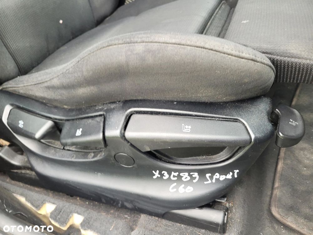 FOTEL LEWY PRAWY PRZÓD PRZDNI KOMPLET BMW X3 E83 SPORT MATERIAŁOWE C60 - 6