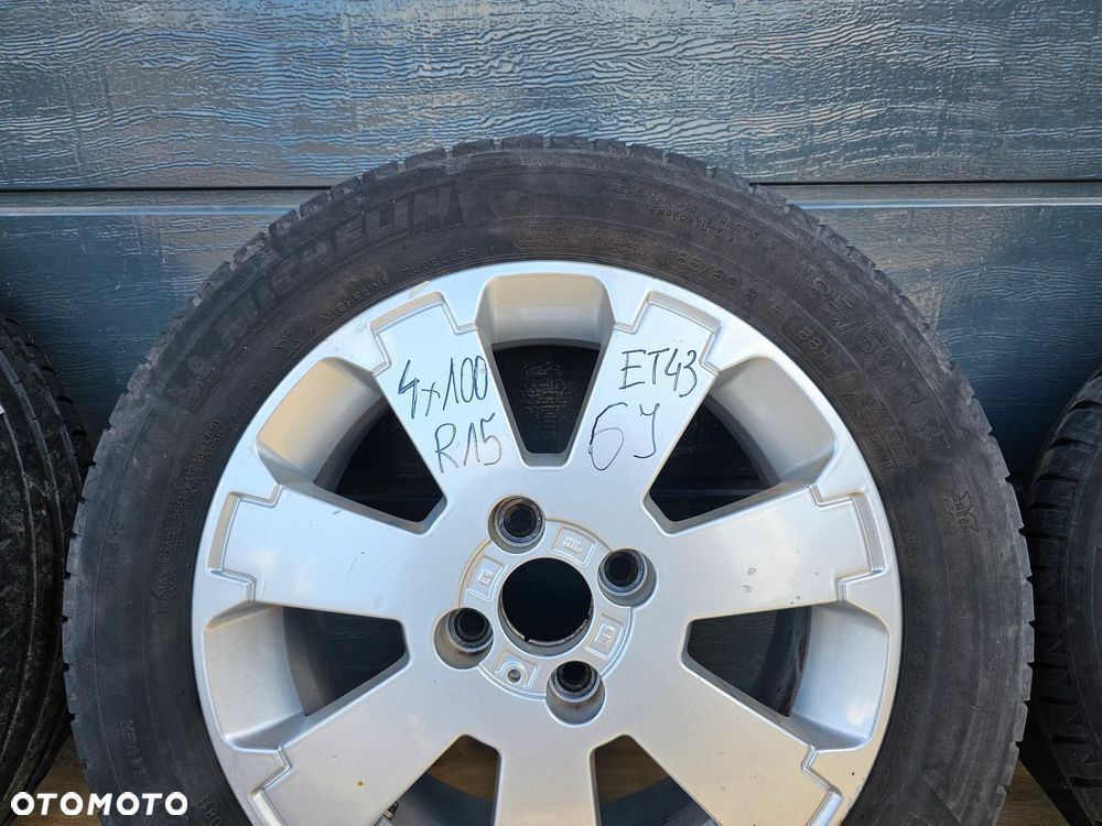 KOŁA FELGI ALUMINIOWE 15" 185/60 R15 4x100 ET43 OPEL ASTRA G H MERIVA A CORSA D - 7