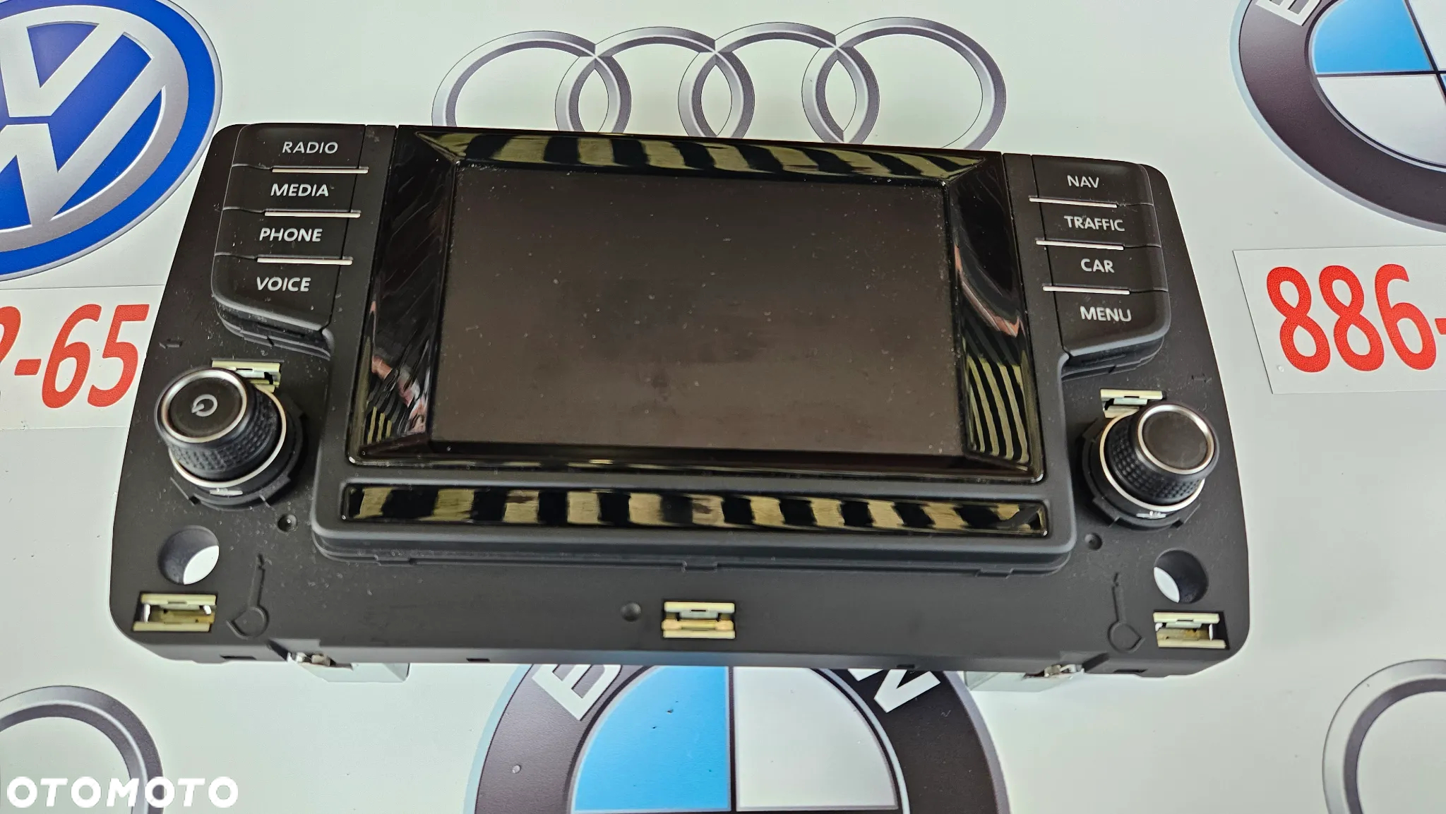 VW GOLF 7 VII  Radio Ekran Wyświetlacz 5G0919605D  ŁADNY - 2