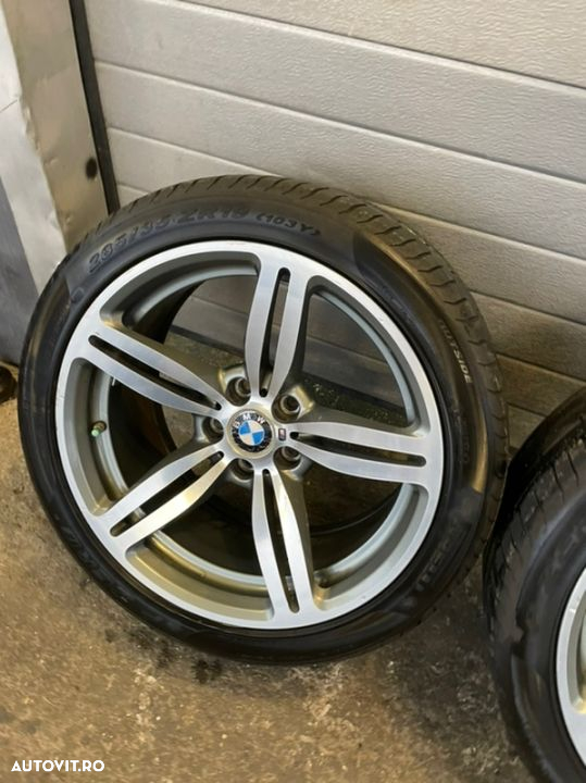 jante roti bmw M5 E60 M6 e63 e64 originale M power nu M pachet R19 2 lățimi fără defecte tehnice sau Reparatii 8/5 fata 9/5 J spatele Style 167 5x120 - 12