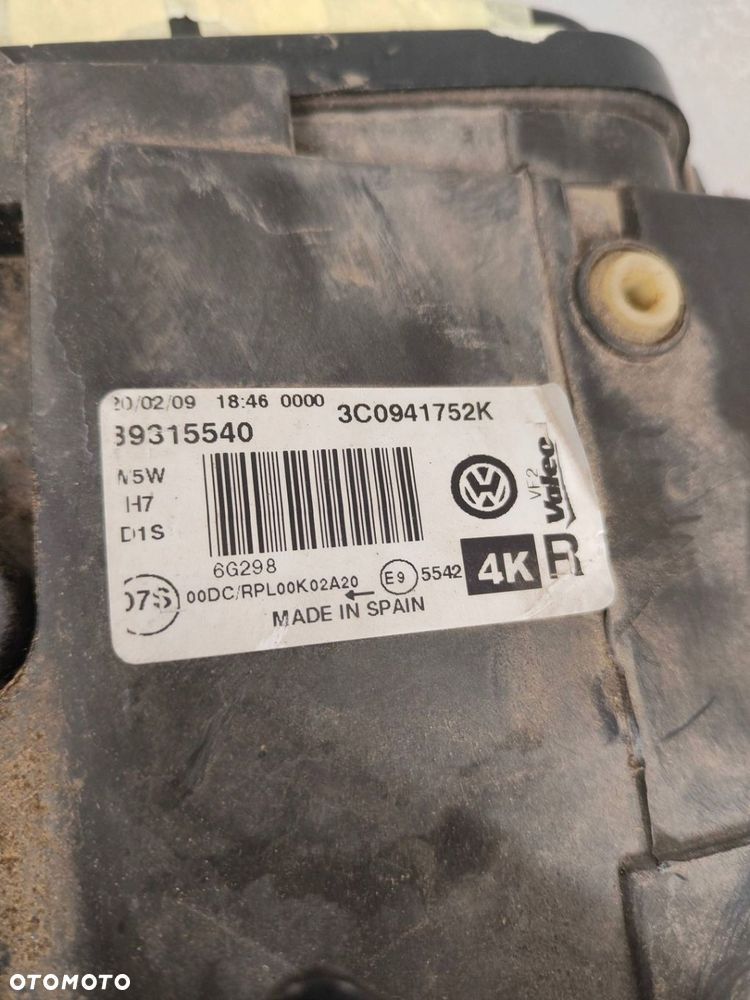 Volkswagen PASSAT B6 XENON Przód strona prawa 3C0941752K - 5