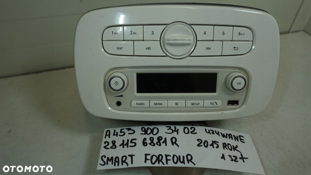 WYŚWIETLACZ PANEL RADIO NAWIGACJA SMART FORFOUR - 1
