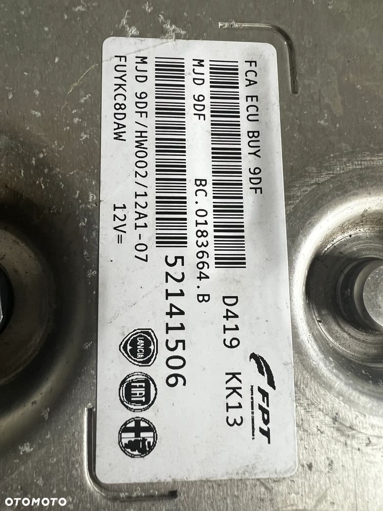 KOMPUTER STEROWNIK MJD9DF FIAT DUCATO III 3 LIFT 2.3JTD 52141506 - 2