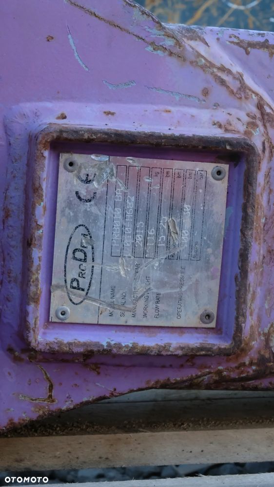 młot hydrauliczny prodem prb 030  do minikoparki 116kg - 3