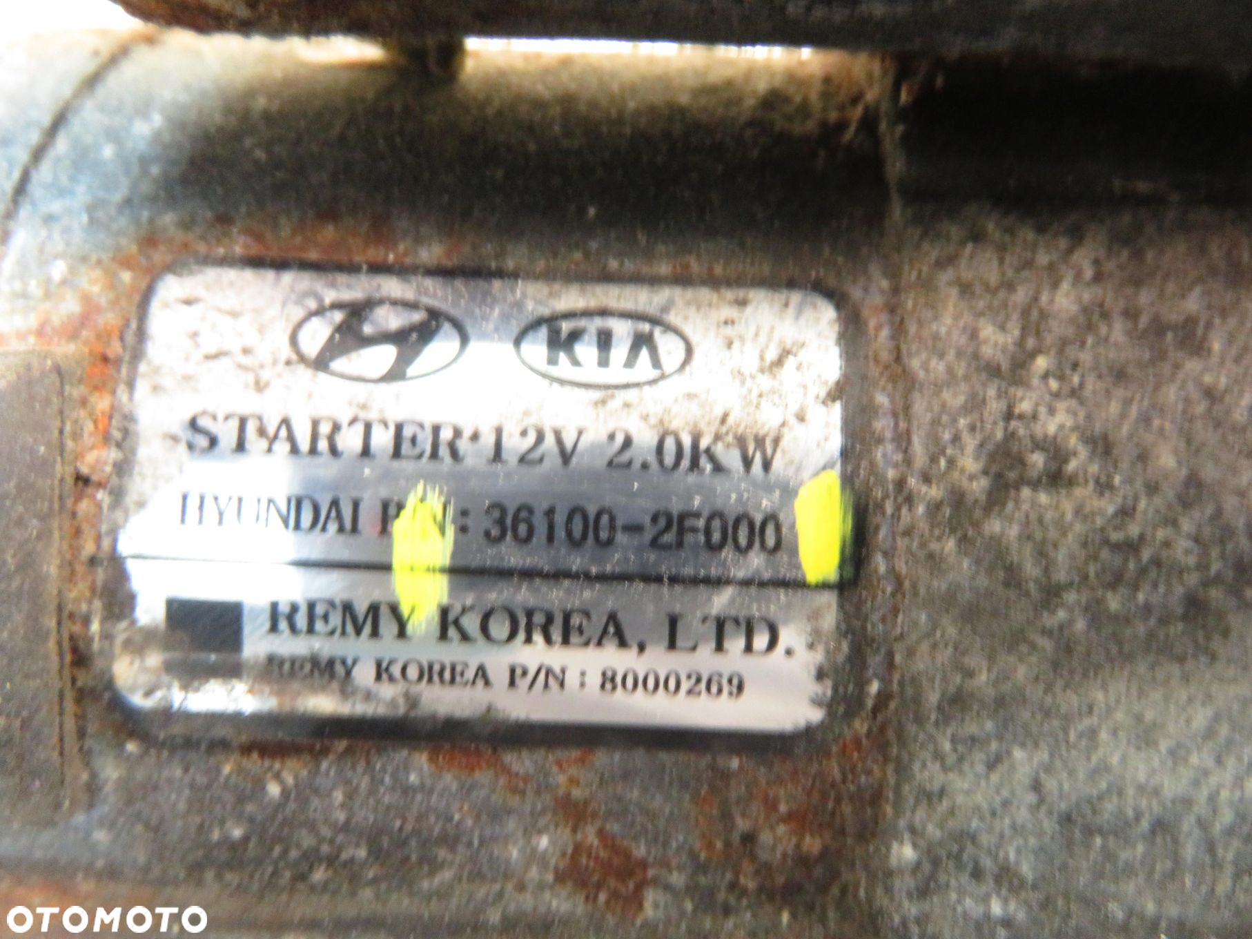 ROZRUSZNIK HYUNDAI ix35 (LM, EL, ELH) 2.0 CRDi 4WD 184 - D4HA 361002F000 - 9