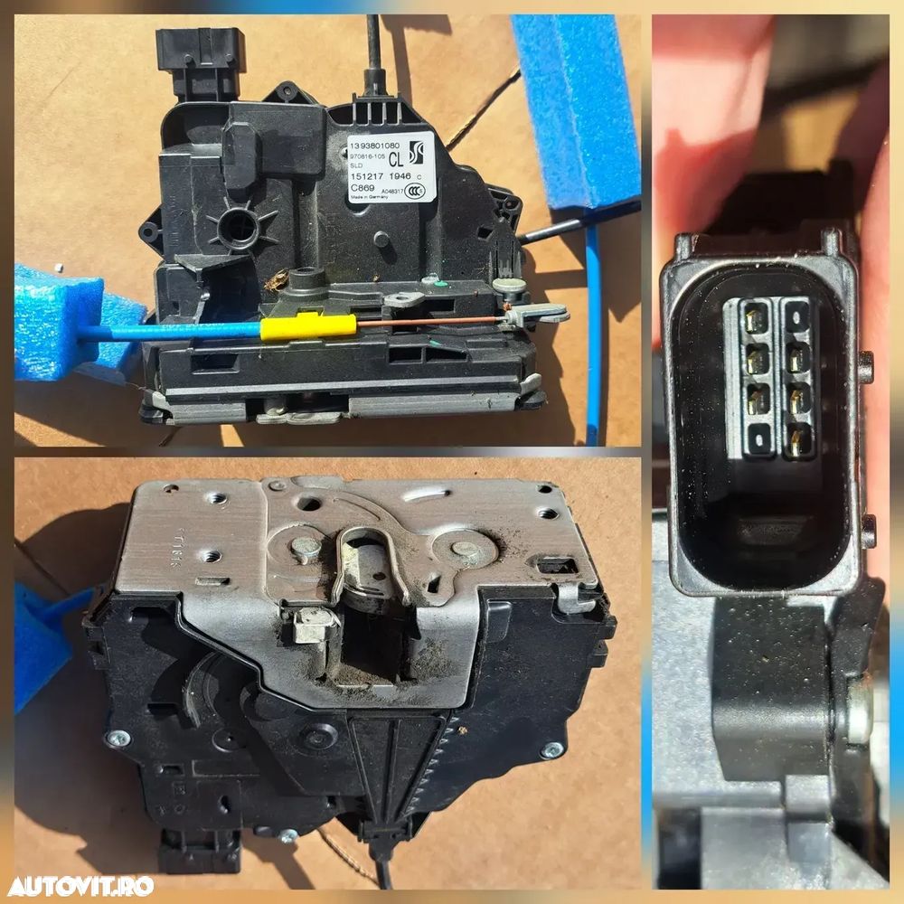 Sistem inchidere usa culisanta fiat ducato peugeot boxer citroen jumper ( pentru masini cu volan pe stanga ) maner opritor cabluri - 2
