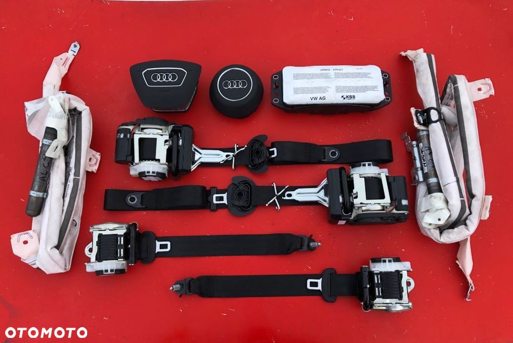 AUDI A6 C8 4K KONSOLA KOKPIT PULPIT PÓŁKA PARAPET PODUSZKI AIRBAG PASY PAS BEZPIECZEŃSTWA oryginał ! - 8
