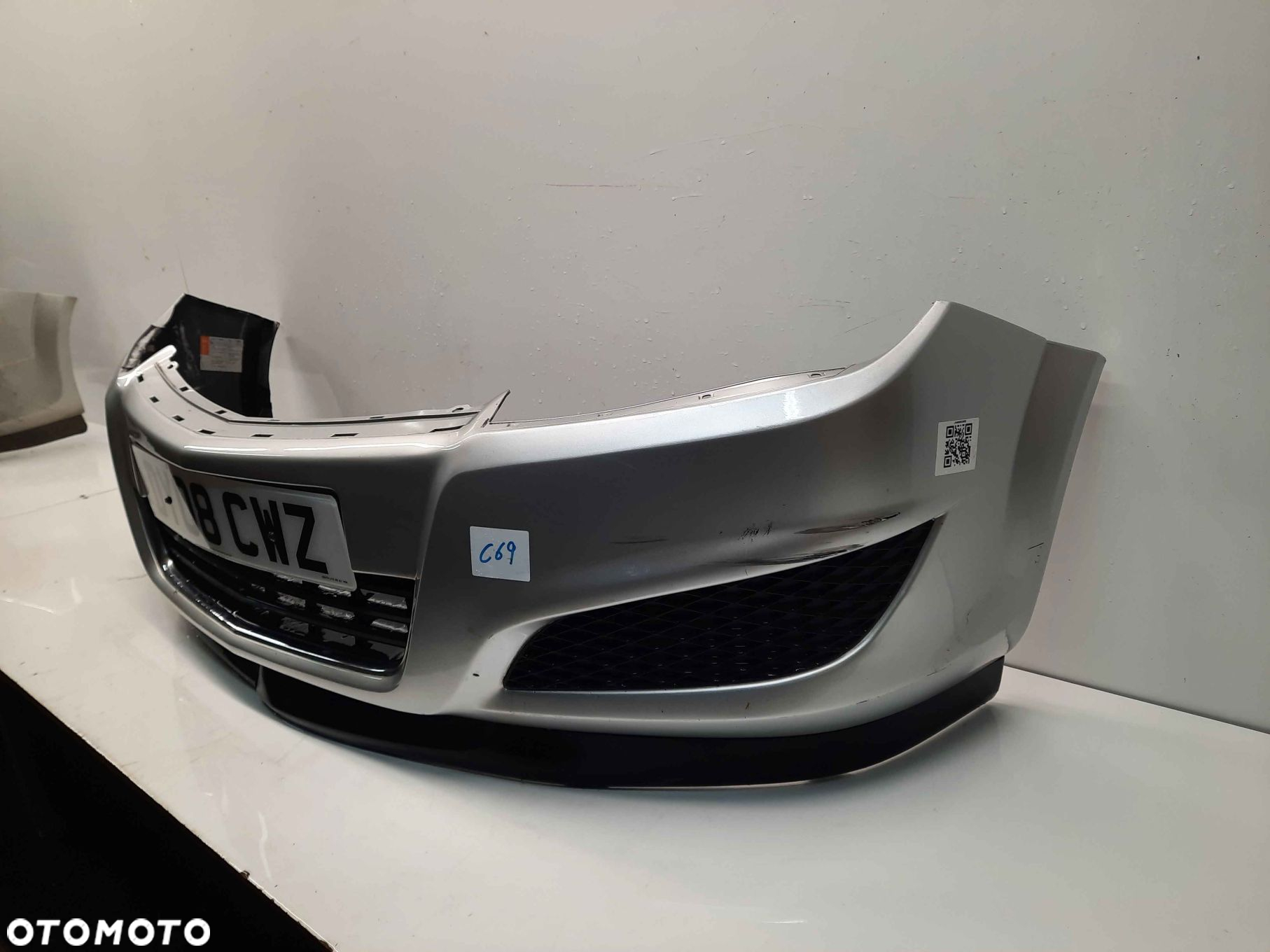 ^ ZDERZAK PRZÓD PRZEDNI OPEL ASTRA H 3 III LIFT FL Z157 SREBRNY - 3