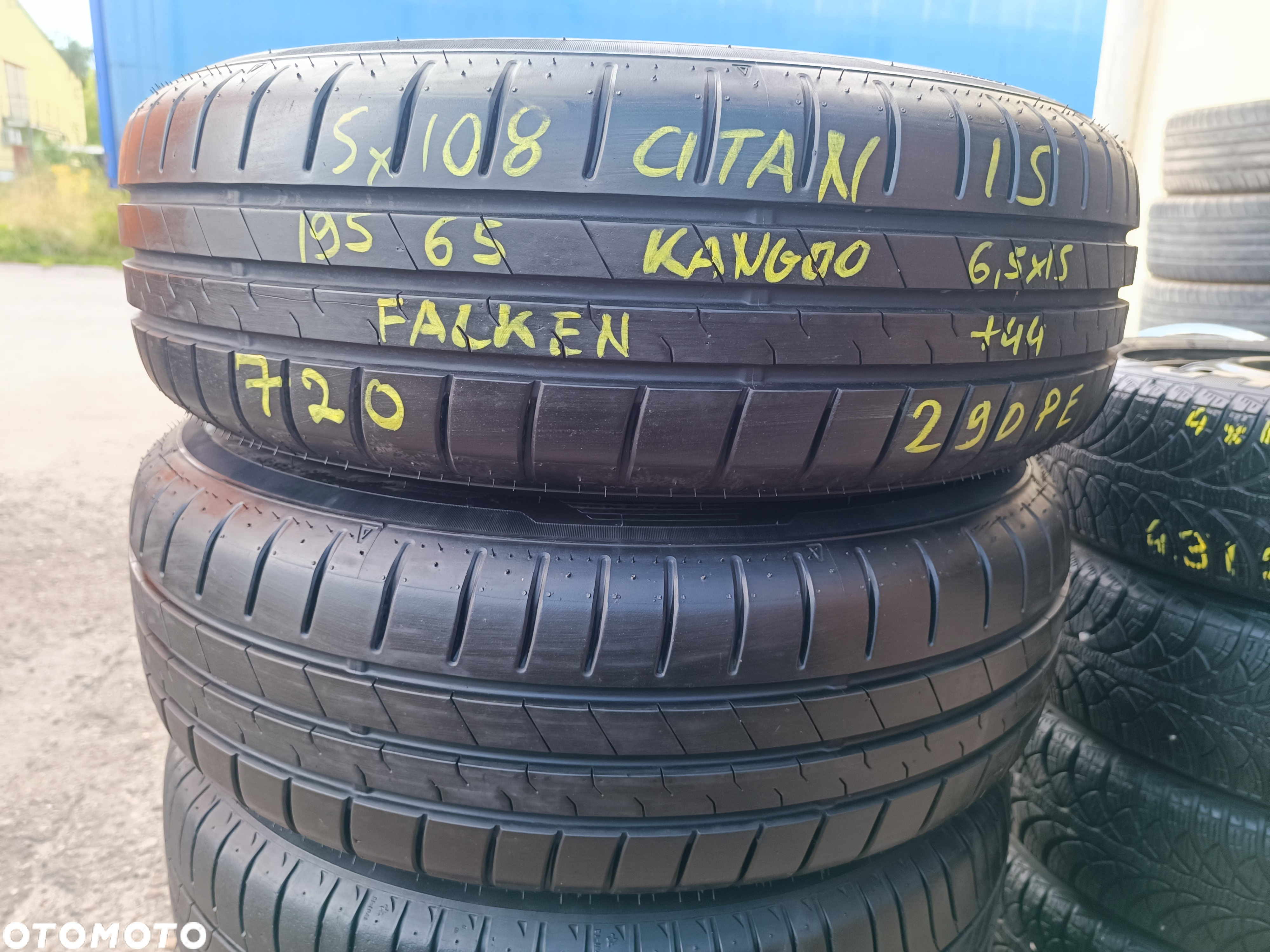 5x108 Felgi Stalowe Stal 15 Koła Letnie Lato RENAULT KANGOO II 2 Mercedes Citan W415 SAFRANE LAGUNA I Legnica ALU-RAD 5-7mm 195/65 - 3
