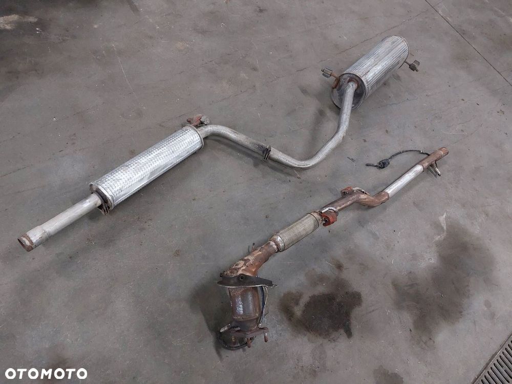 TŁUMIK WYDECH KOMPLET KOŃCOWY ŚRODKOWY KATALIZATOR PUSTY POLO IV 1.4 B - 7