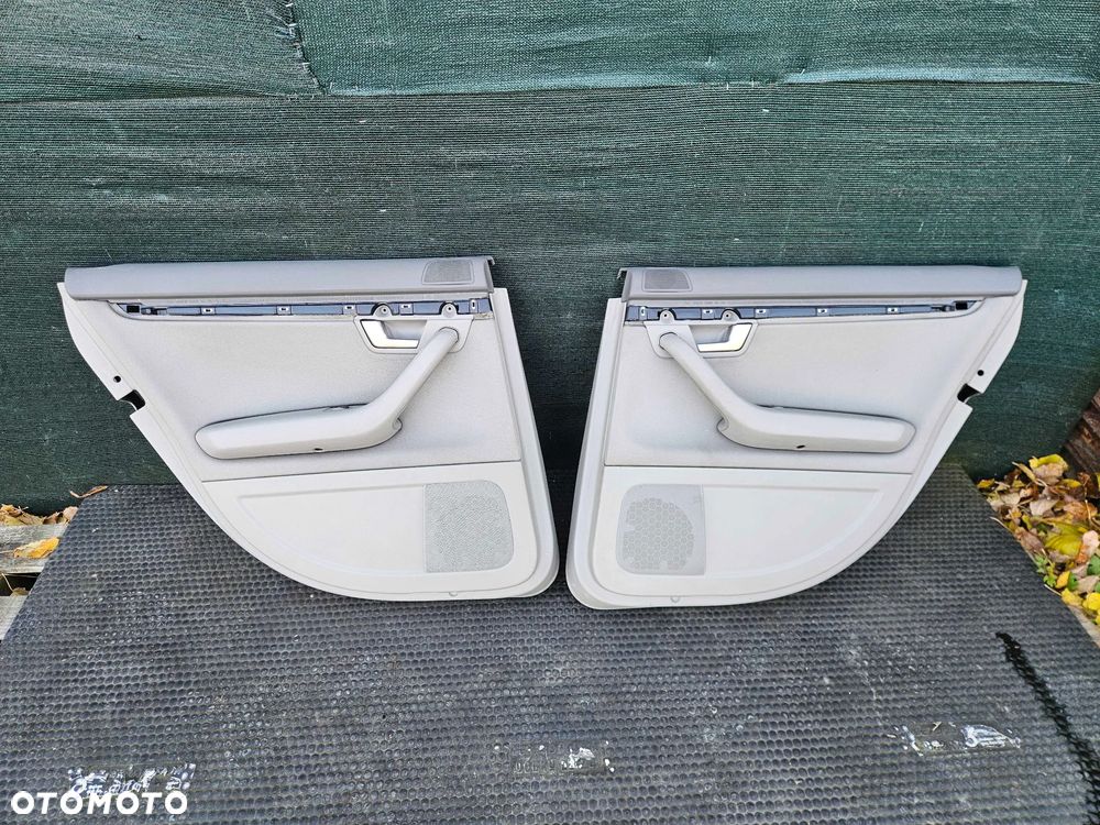 Boczek Boczki Drzwi Jasne Welur Platin Hell Tyl Tylne Glosnik Maskownica Audi A4 B6 B7 - 1