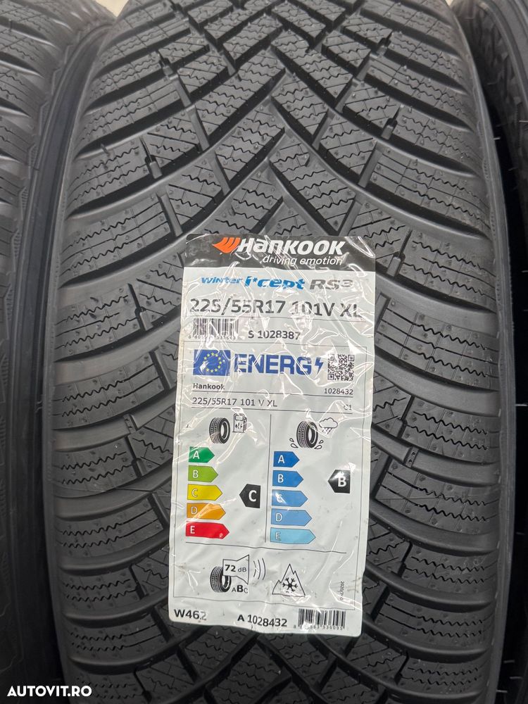 Vând 4 anvelope 225/55/17 hankook de iarnă noi - 2