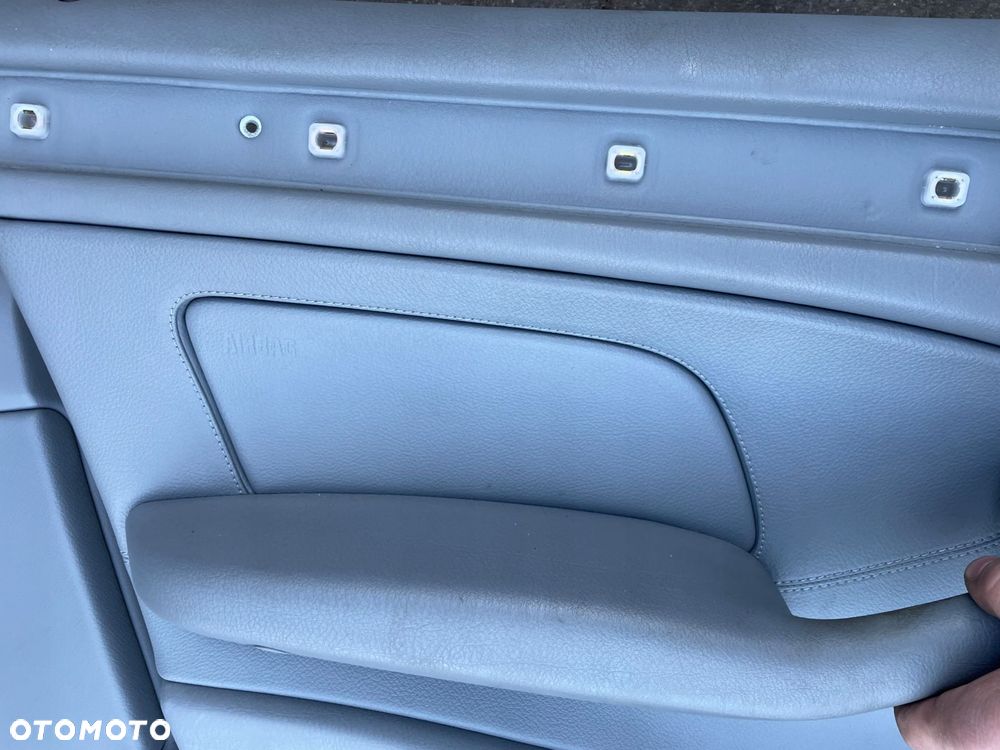boczki bmw e46 sedan kombi skóra szare bdb stan - 5