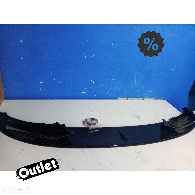 R022015C1 SPOILER LIP FRONTAL BMW F10 F11 10- LOOK M PERFORMANCE PRETO BRILHANTE - 3