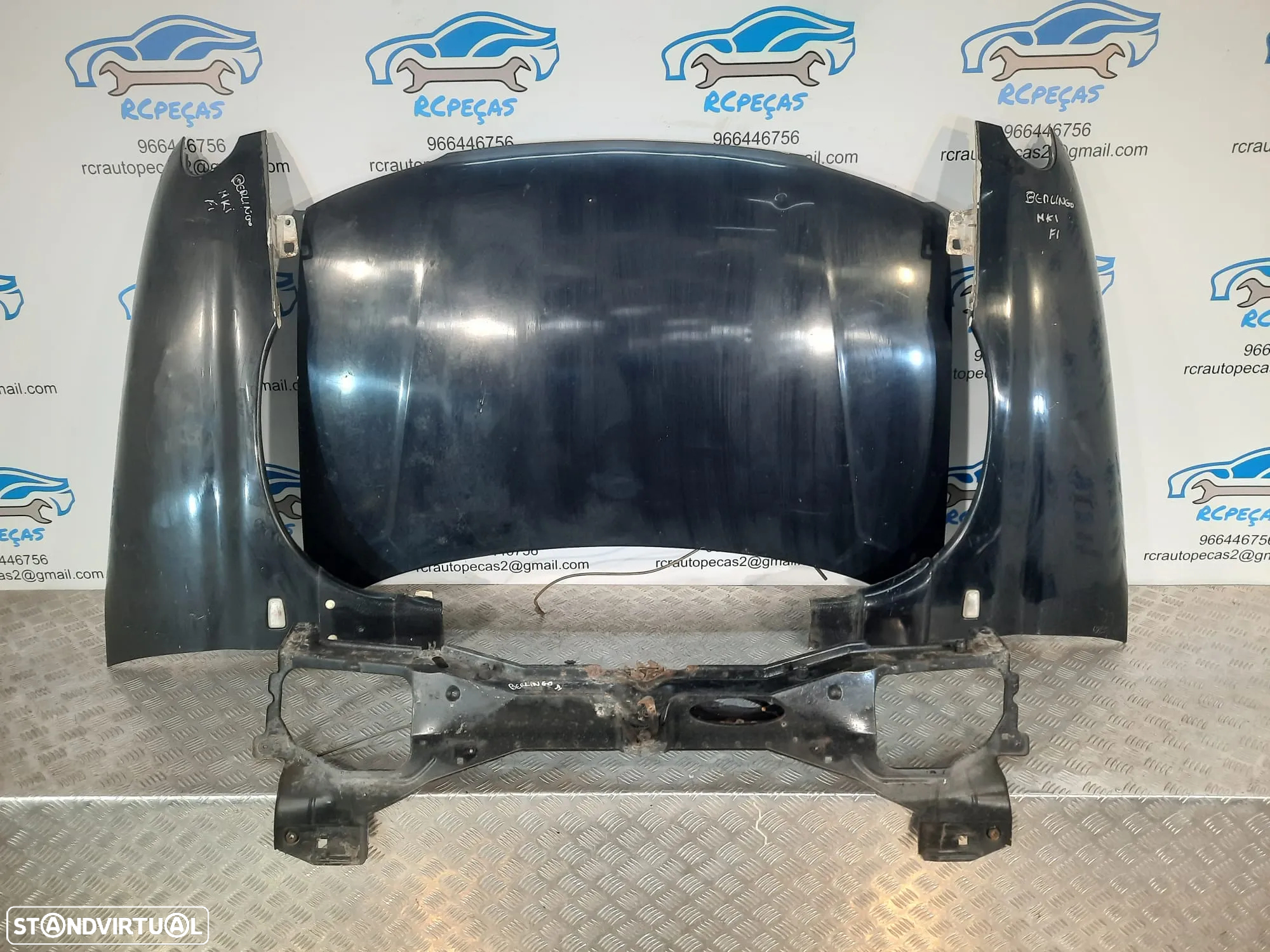 FRENTE COMPLETA CITROEN BERLINGO I 1 MK1 CAPOT PARACHOQUES GUARDA-LAMAS OTICAS RADIADOR VENTILADOR FRENTE FIBRA REFORÇO - 8