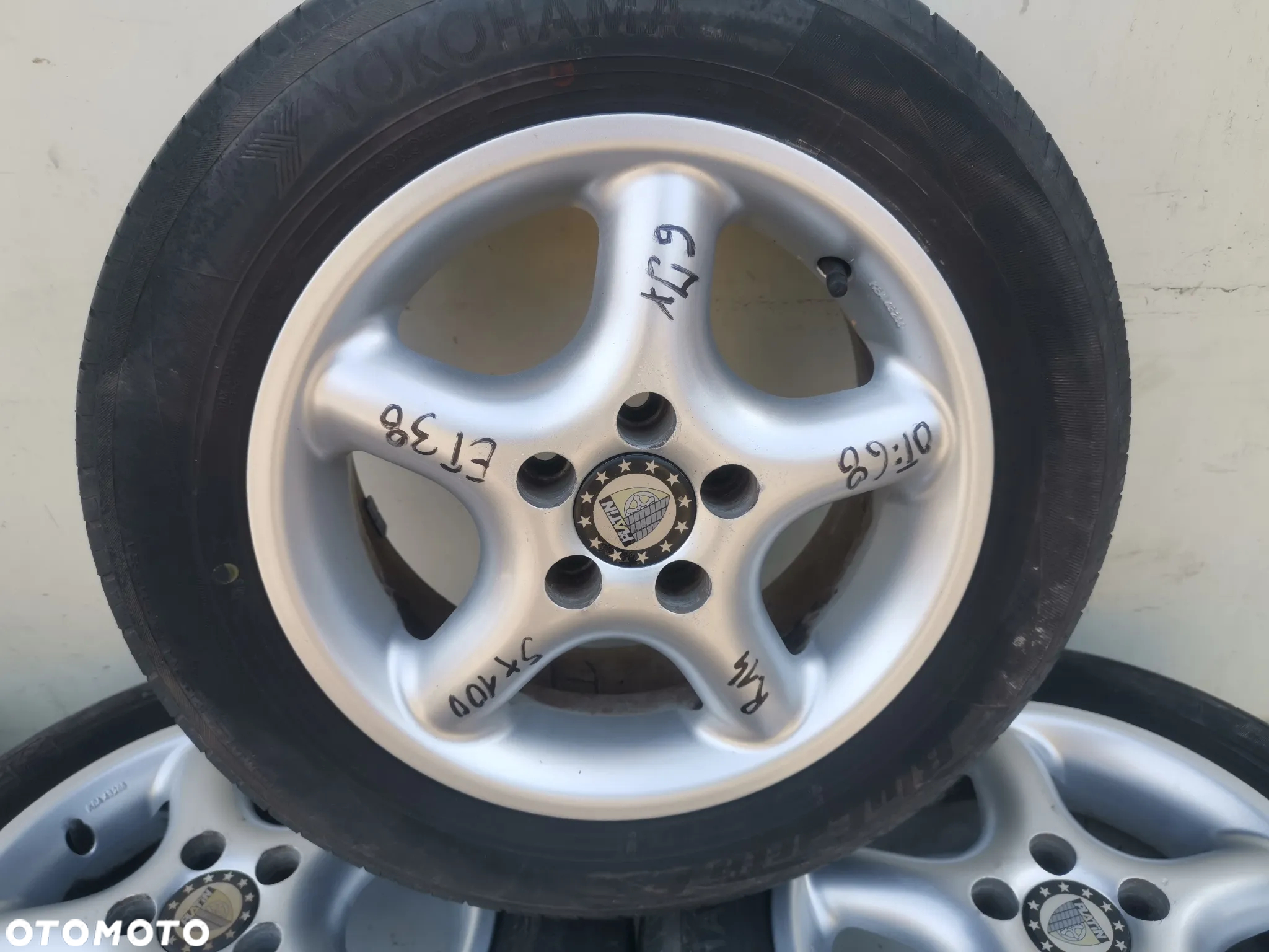 KOŁA ALUFELGI VW SKODA SEAT AUDI R14 5x100 ET 38 6Jx Otwór  Centrujący 68 mm OPONY LETNIE 185/60 R14 - 2