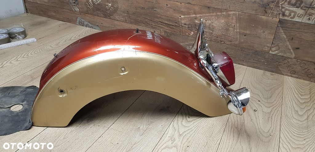Błotnik tył daszek lampa kierunkowskazy Yamaha XVS650 Drag Star Classic - 14