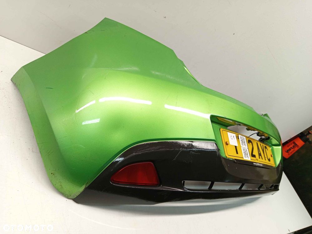 ^ ZDERZAK TYŁ TYLNY MAZDA 2 II DE LIFT FL CC33B 36A ZIELONY - 2