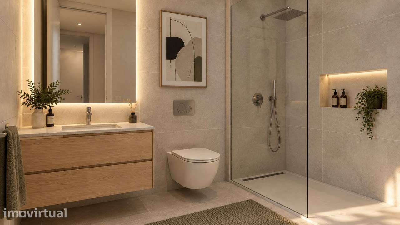 T2 duplex Novo com  2 frentes e 2 terraços, em Braga, perto da CP - Grande imagem: 3/11