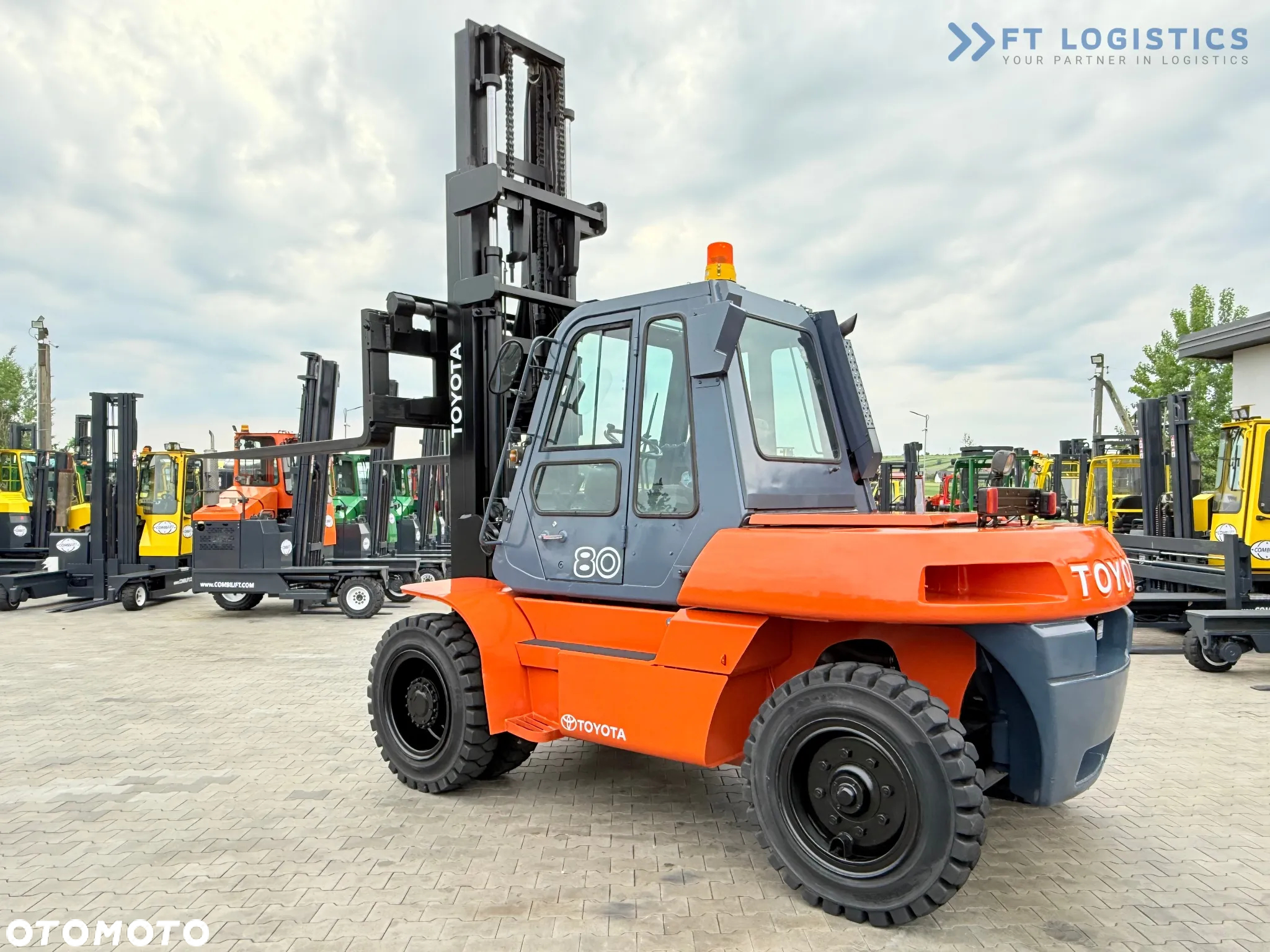 Toyota 60-5FD80 / DIESEL / DUPLEX - 4500MM / NOWE OPONY / KABINA OGRZEWANA / 8 TON / UDT / STAN IDEALNY - 27