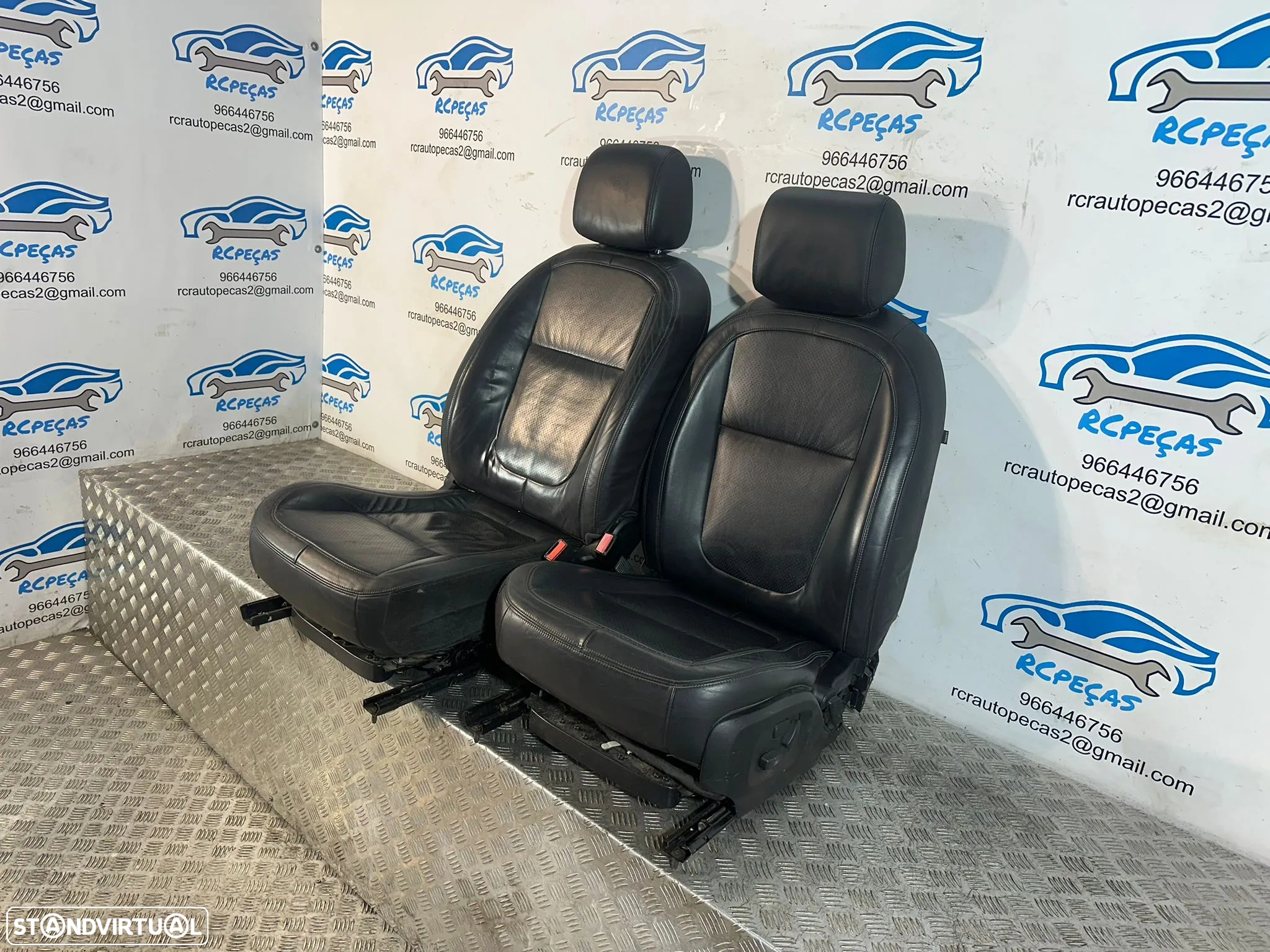 Conjunto Bancos Eletricos Pele Perfurada Jaguar XF X250 2007 - 2015 - 8