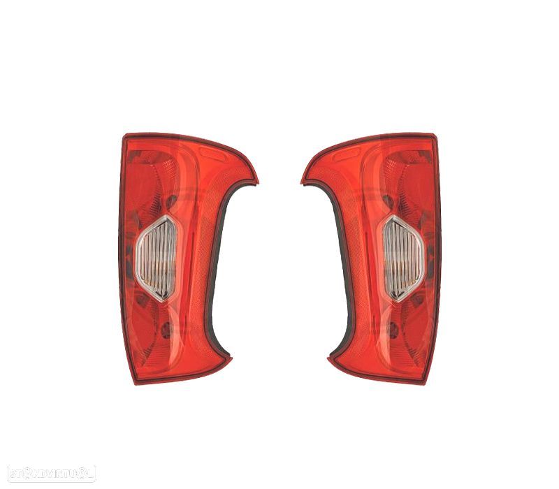 FAROLINS PARA FIAT PANDA 12- BRANCO VERMELHO - 1