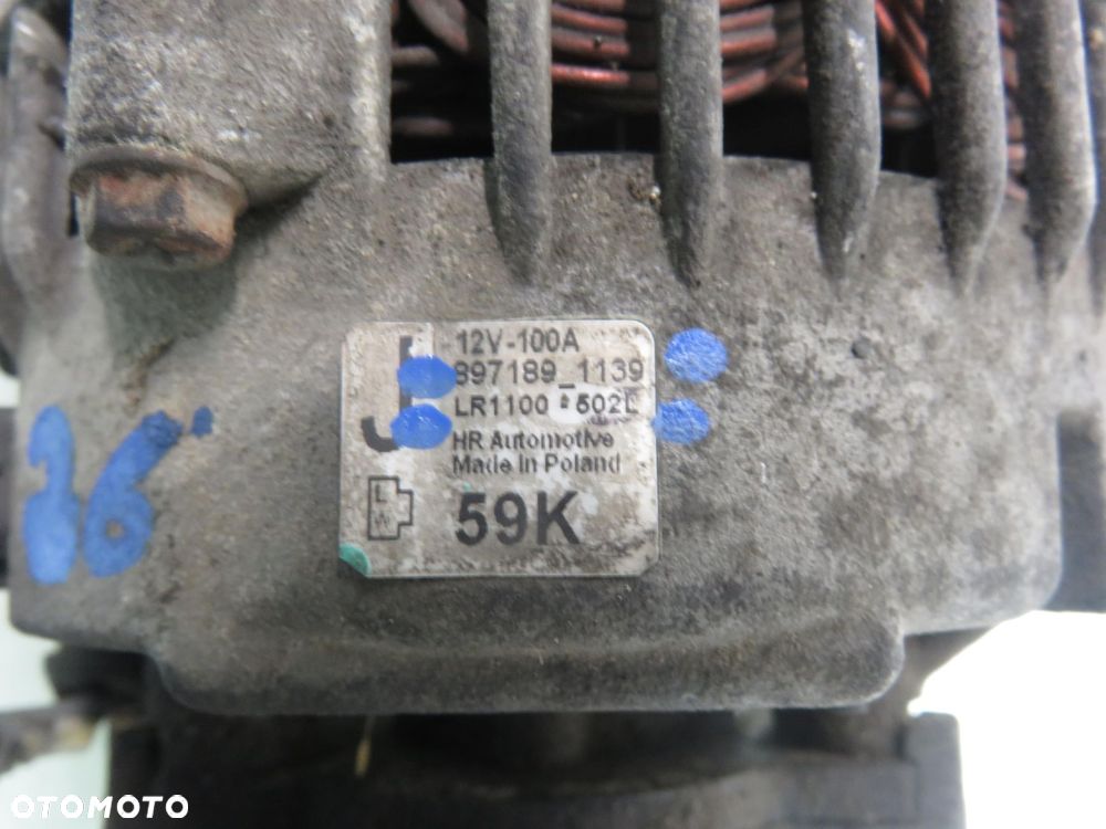 ALTERNATOR OPEL ASTRA II G 1.7 DTI 8971891139 LR1100502L - 4