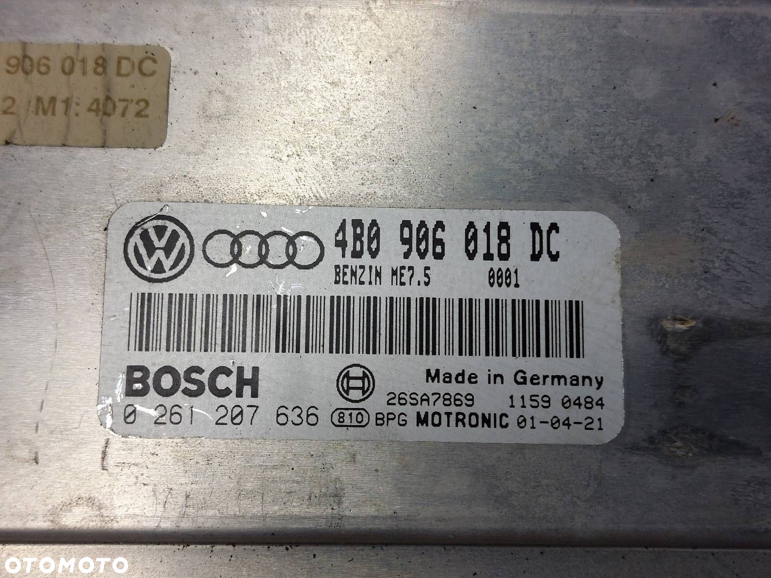 ZESTAW STARTOWY PASSAT B5 FL 1.8 T 4B0906018DC 4B0905851A 3B0920846 - 2