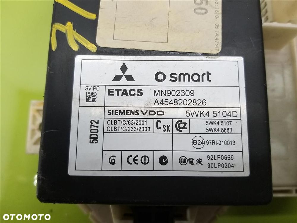 Moduł BSI Sterownik Smart Forfour  I 2004-2006 1.1 B 62KM A4548202826 - 4