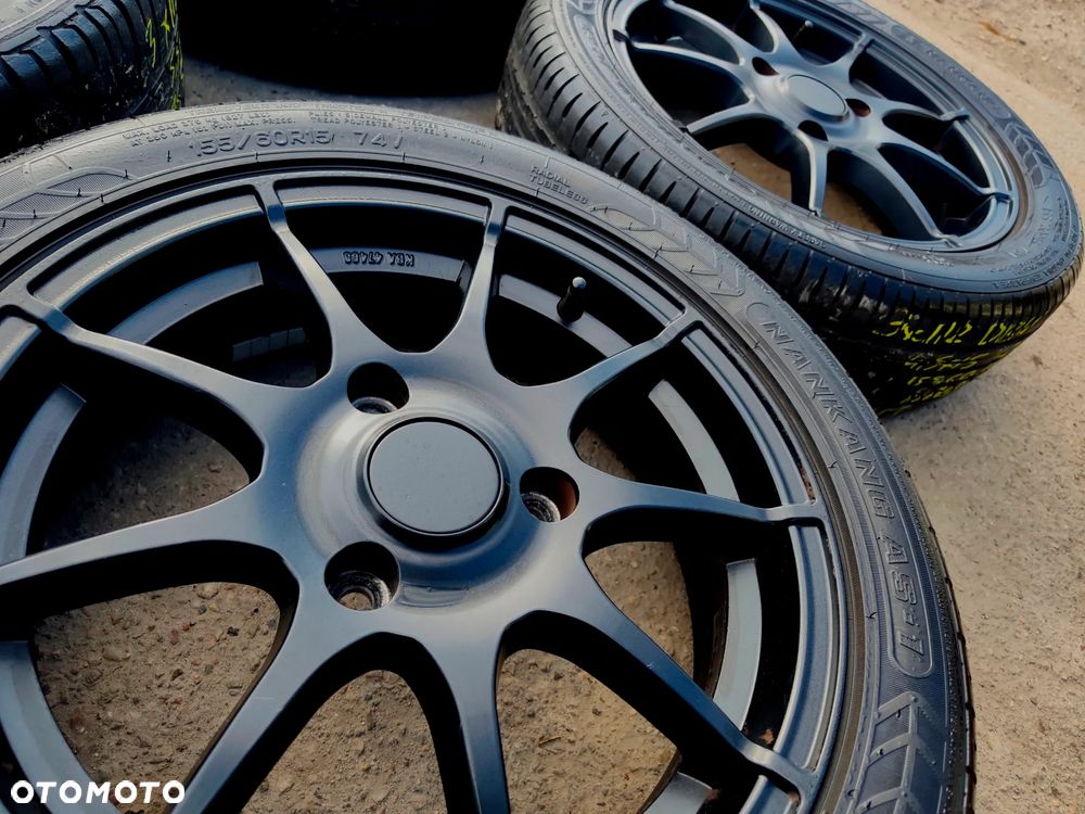 3x112 Felgi Alumniowe Alufelgi 15 Koła Letnie Lato SMART Fortwo I W450 1 II W451 2 Legnica ALU-RAD 5,5mm Czarne 155/60 175/55 - 10