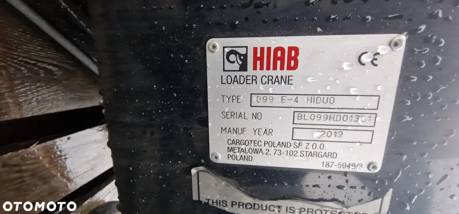 HIAB 099 XS 4 radio - 3