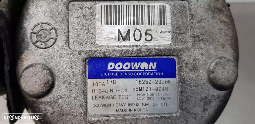 COMPRESSOR AR CONDICIONADO KIA SPORTAGE 2006 -977012E500 - 1