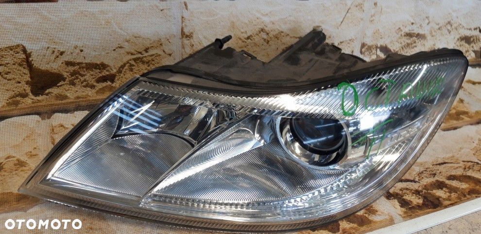 skoda octavia 2 II lift zwykła h7 kompletna lampa lewa europa - 3