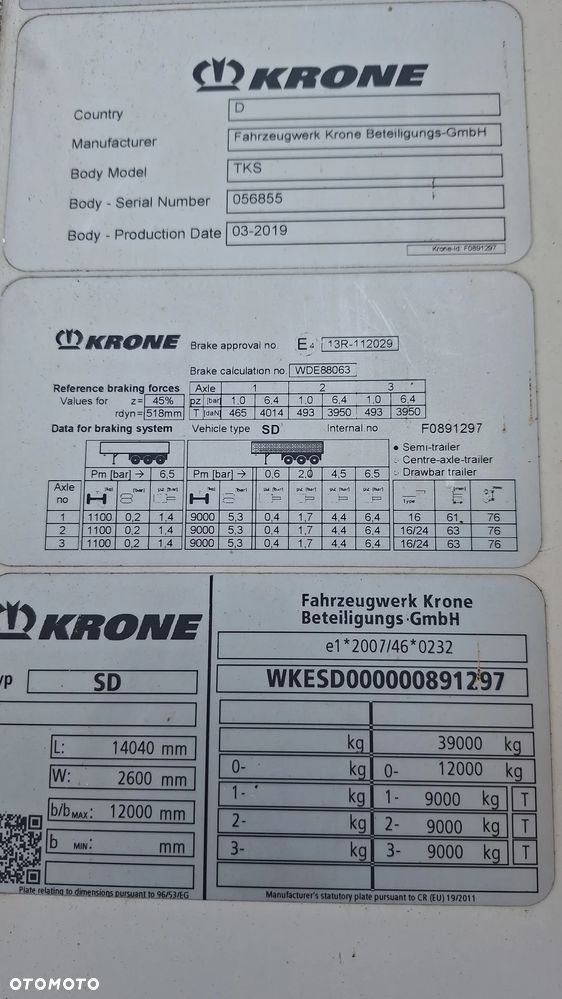 Krone Naczepa Chłodnia KRONE / sprowadzona / 2019 ładna - 23