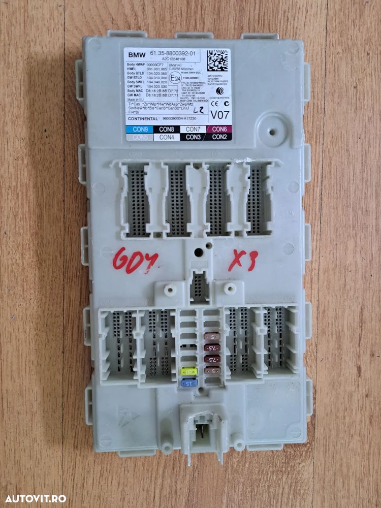 Unitate calculator Modul ECU BDC sigurante confort original BMW G30 G31 F90 M5 G32 G11 G12 G01 M F97 G02 M F98 - 2