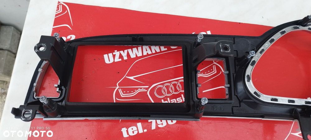 Ramka Osłona Licznika Srebrna Audi A6 C6 2009 Części Blask Gołdap - 7