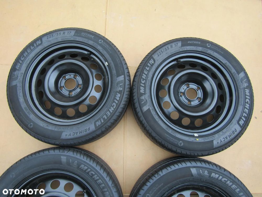 4x Felgi Stalowe  KOŁA 17 Toyota Proace II Peugeot Traveller Expert IV Partner III 7 j 5x108 ET46 piasta 65,1 mm + Opony 225/55 17 Michelin Letnie - 5