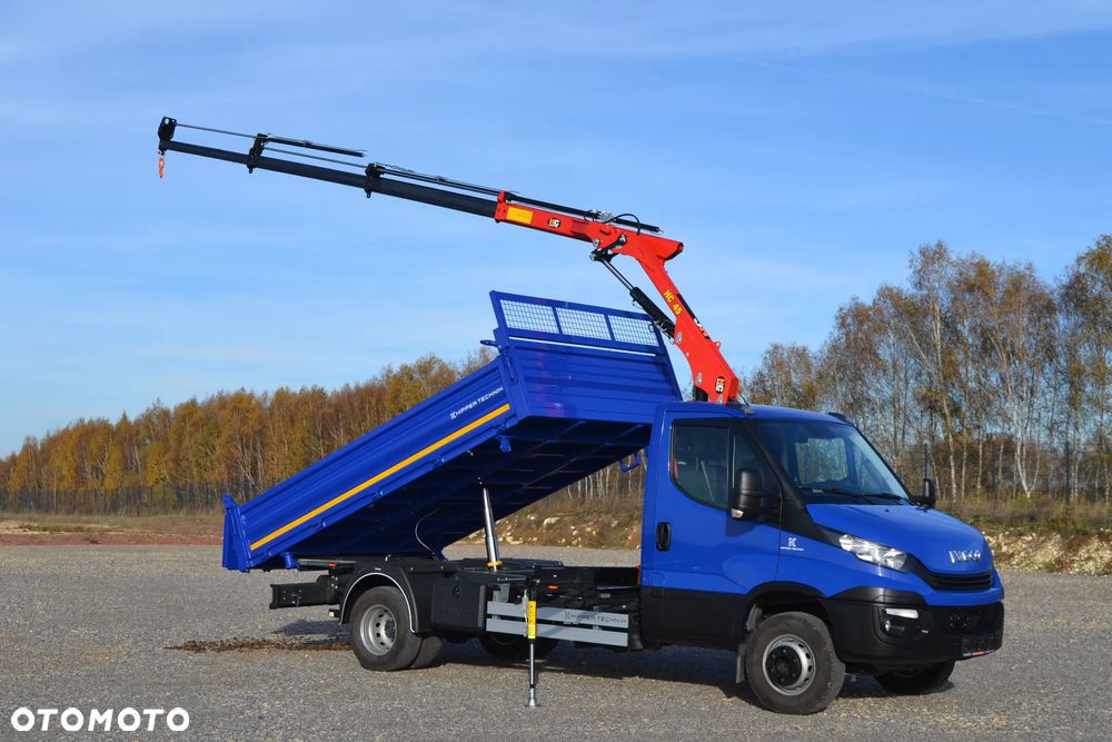 Iveco Daily 72C18 70C18 Nowy 3-stronny WYWROT Kiper Wywrotka Nowy HDS Żuraw HC 45A3 Dźwig Fassi F40 - 26