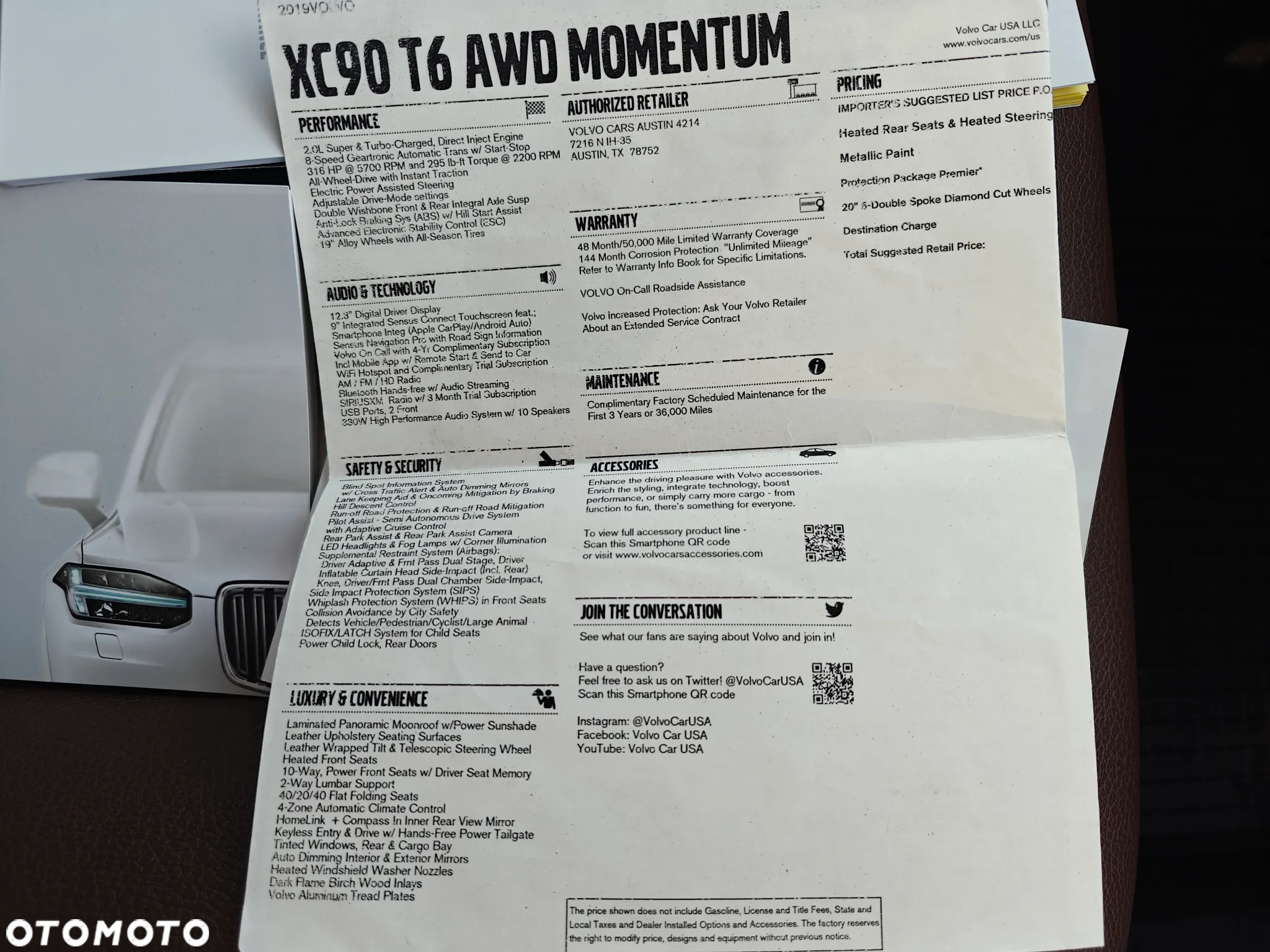 Volvo XC 90 T6 AWD Momentum 7os - 36