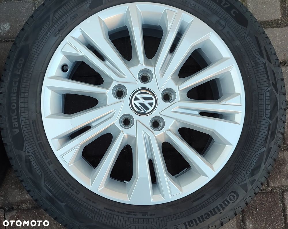 Koła Felgi Aluminiowe Oryg Volkswagen T6 Multivan T5 17 Cali 5x120 Et55 Continental 215/60/17C 2021r 4x8,5mm Idealne !! Starogard Gdański - 3